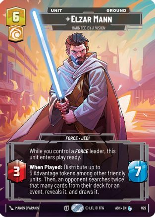 Image of Elzar Mann - Haunted by a Vision (Prestige) (829) - Ashes of the Empire