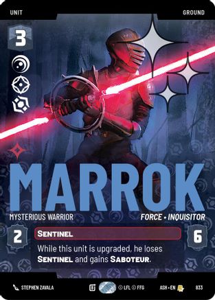 Image of Marrok - Mysterious Warrior (Prestige Foil) (833) - Ashes of the Empire Foil