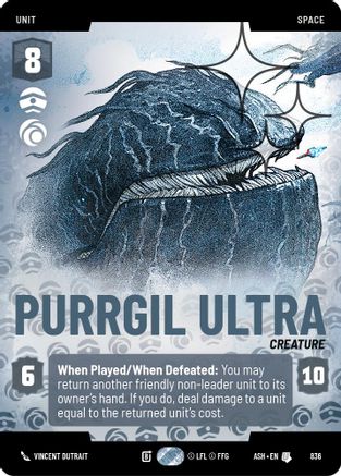 Image of Purrgil Ultra (Prestige Foil) (836) - Ashes of the Empire Foil