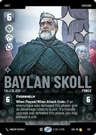 Image of Baylan Skoll - Fallen Jedi (Prestige Foil) (837) - Ashes of the Empire Foil