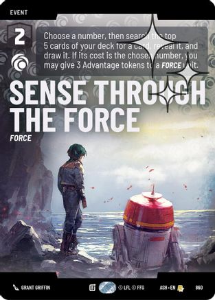 Image of Sense Through the Force (Prestige Foil) (860) - Ashes of the Empire Foil