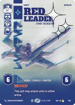 Image of Red Leader - Strike the Reactor (Prestige Foil) (865) - Ashes of the Empire Foil