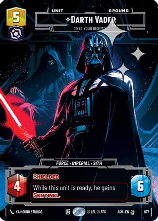 Image of Darth Vader - Meet Your Destiny (Prestige Foil) (877) - Ashes of the Empire Foil