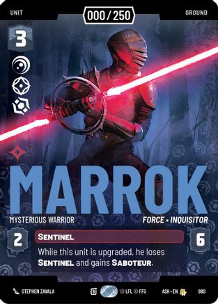 Image of Marrok - Mysterious Warrior (Serialized) (880) - Ashes of the Empire Foil