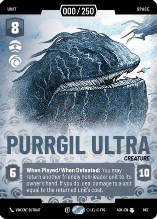 Image of Purrgil Ultra (Serialized) (883) - Ashes of the Empire Foil