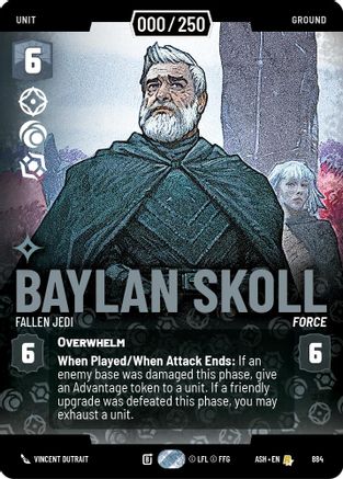 Image of Baylan Skoll - Fallen Jedi (Serialized) (884) - Ashes of the Empire Foil