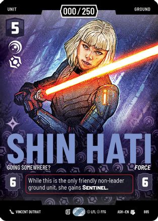 Image of Shin Hati - Going Somewhere? (Serialized) (885) - Ashes of the Empire Foil