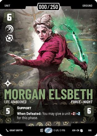 Image of Morgan Elsbeth - Life Abandoned (Serialized) (886) - Ashes of the Empire Foil