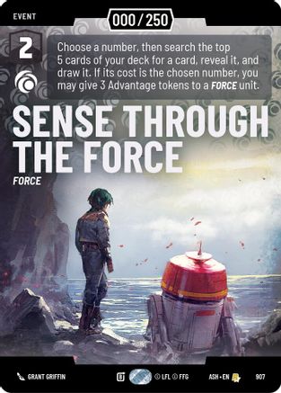Image of Sense Through the Force (Serialized) (907) - Ashes of the Empire Foil