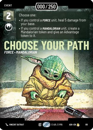 Image of Choose Your Path (Serialized) (911) - Ashes of the Empire Foil
