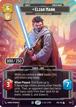 Image of Elzar Mann - Haunted by a Vision (Serialized) (923) - Ashes of the Empire Foil