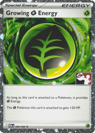 Image of Growing Grass Energy (Cosmos Holo) 086/088  - Holofoil Prize Pack Series Cards - Rare