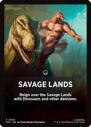 Image of Savage Lands Theme Card (MSC-055) - Commander: Marvel Super Heroes