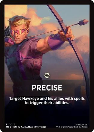 Image of Precise Theme Card (MSC-017) - Commander: Marvel Super Heroes