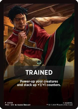 Image of Trained Theme Card (MSC-058) - Commander: Marvel Super Heroes