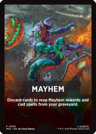 Image of Mayhem Theme Card (MSC-036) - Commander: Marvel Super Heroes