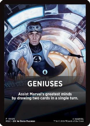Image of Geniuses Theme Card (MSC-025) - Commander: Marvel Super Heroes