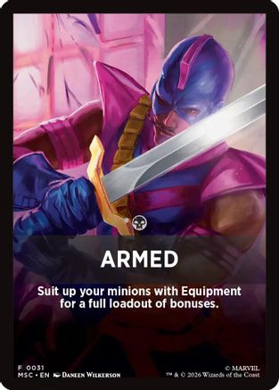 Image of Armed Theme Card (MSC-031) - Commander: Marvel Super Heroes