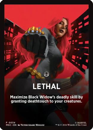 Image of Lethal Theme Card (MSC-034) - Commander: Marvel Super Heroes