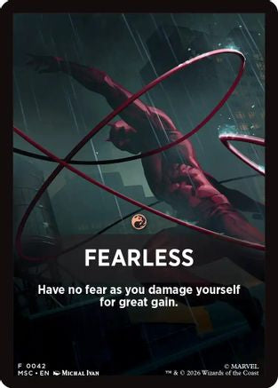 Image of Fearless Theme Card (MSC-042) - Commander: Marvel Super Heroes