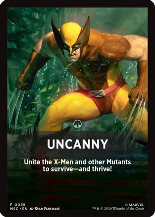 Image of Uncanny Theme Card (MSC-059) - Commander: Marvel Super Heroes