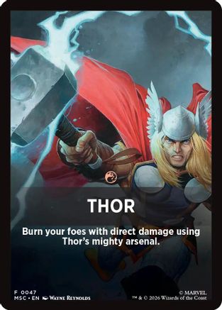 Image of Thor Theme Card (MSC-047) - Commander: Marvel Super Heroes