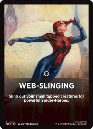Image of Web-Slinging Theme Card (MSC-020) - Commander: Marvel Super Heroes