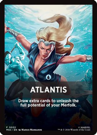 Image of Atlantis Theme Card (MSC-022) - Commander: Marvel Super Heroes