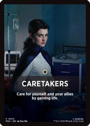 Image of Caretakers Theme Card (MSC-013) - Commander: Marvel Super Heroes