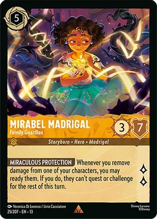 Image of Mirabel Madrigal - Family Guardian (25/207) - Attack of the Vine Cold Foil