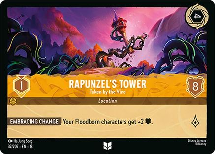 Image of Rapunzel's Tower - Taken by the Vine (37/207) - Attack of the Vine Cold Foil