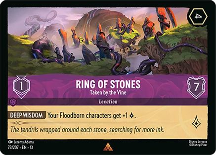 Image of Ring of Stones - Taken by the Vine (73/207) - Attack of the Vine Cold Foil