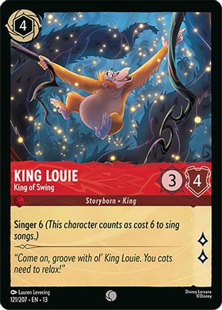 Image of King Louie - King of Swing (121/207) - Attack of the Vine Cold Foil
