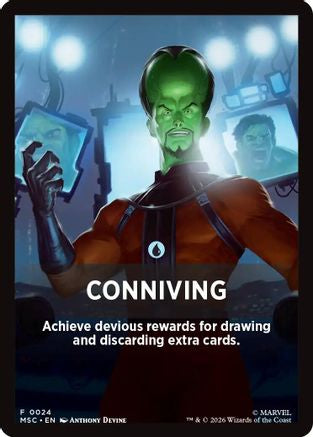 Image of Conniving Theme Card (MSC-024) - Commander: Marvel Super Heroes