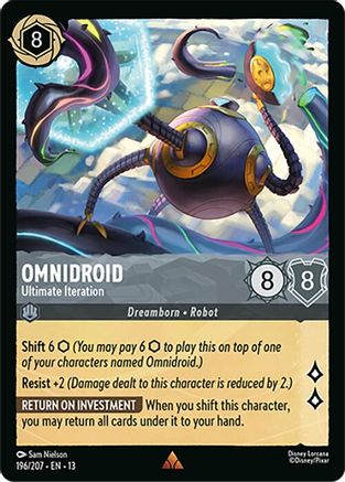 Image of Omnidroid - Ultimate Iteration (196/207) - Attack of the Vine Cold Foil
