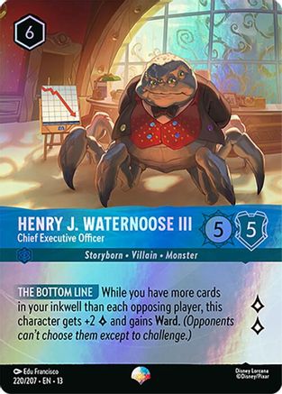 Image of Henry J. Waternoose III - Chief Executive Officer (Epic) (220/207) - Attack of the Vine Holofoil