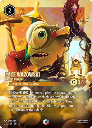 Image of Mike Wazowski - Heroic Climber (Enchanted) (226/207) - Attack of the Vine Holofoil