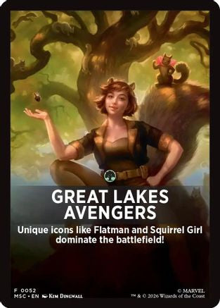 Image of Great Lakes Avengers Theme Card (MSC-052) - Commander: Marvel Super Heroes
