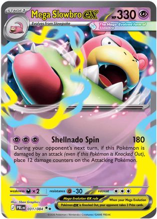 Image of Mega Slowbro ex 031  - Holofoil ME05 Pitch Black - Double Rare