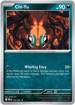 Image of Chi-Yu 059  - Reverse Holofoil ME05 Pitch Black - Rare