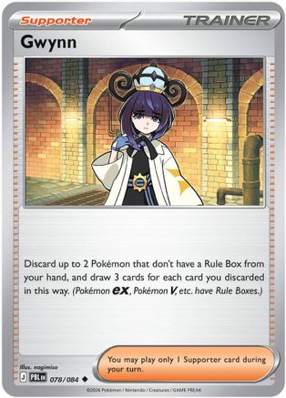 Image of Gwynn 078/084  - Reverse Holofoil ME05 Pitch Black - Uncommon