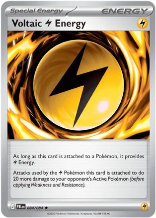 Image of Voltaic Lightning Energy 084  - Reverse Holofoil ME05 Pitch Black - Rare