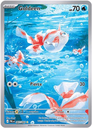 Image of Goldeen 087/084  - Holofoil ME05 Pitch Black - Illustration Rare