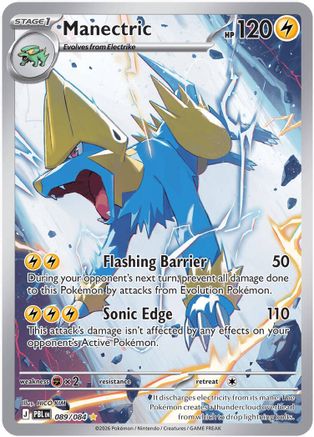 Image of Manectric 089/084  - Holofoil ME05 Pitch Black - Illustration Rare