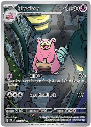 Image of Slowbro 090/084  - Holofoil ME05 Pitch Black - Illustration Rare