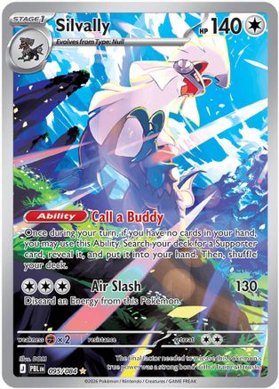 Image of Silvally 095/084  - Holofoil ME05 Pitch Black - Illustration Rare