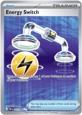 Image of Energy Switch 107  - Holofoil ME05 Pitch Black - Ultra Rare
