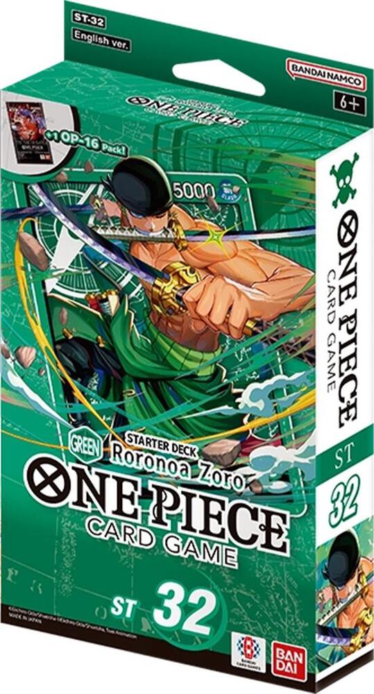Image of Starter Deck 32: GREEN Roronoa Zoro - Starter Deck 32: GREEN Roronoa Zoro (ST-32)