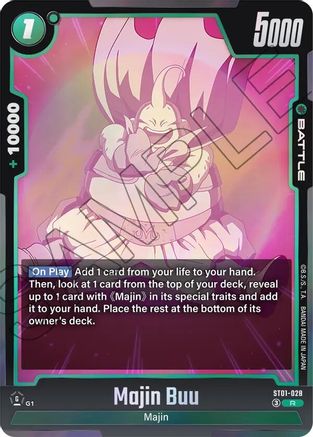 Image of Majin Buu (ST01-028) - Story Booster 01 Holofoil