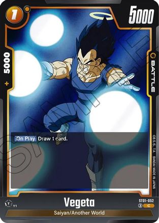 Image of Vegeta - ST01-052 (ST01-052) - Story Booster 01 Holofoil